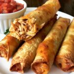 Crunchy Oven-Baked Chicken Taquitos