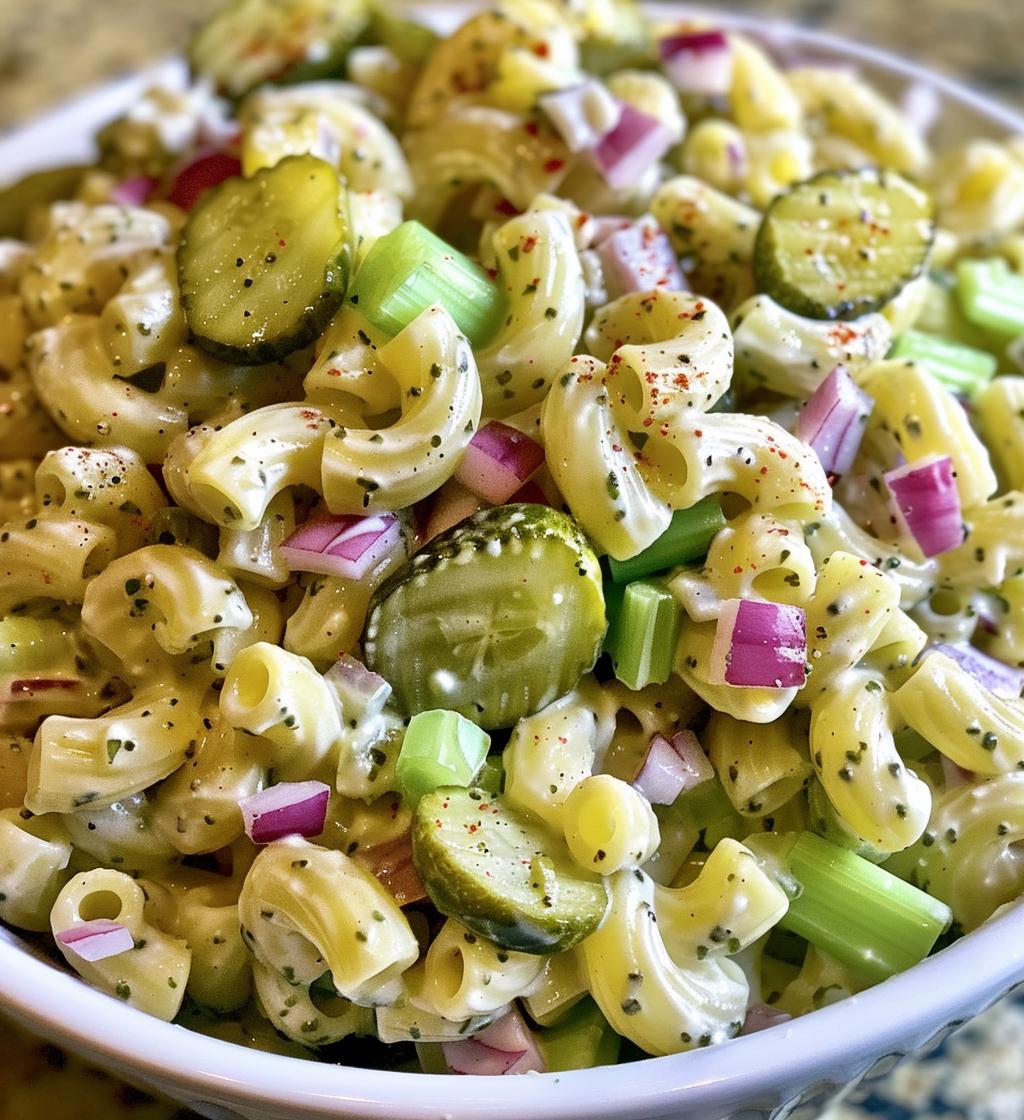 Dill Pickle Pasta Salad - detail 1