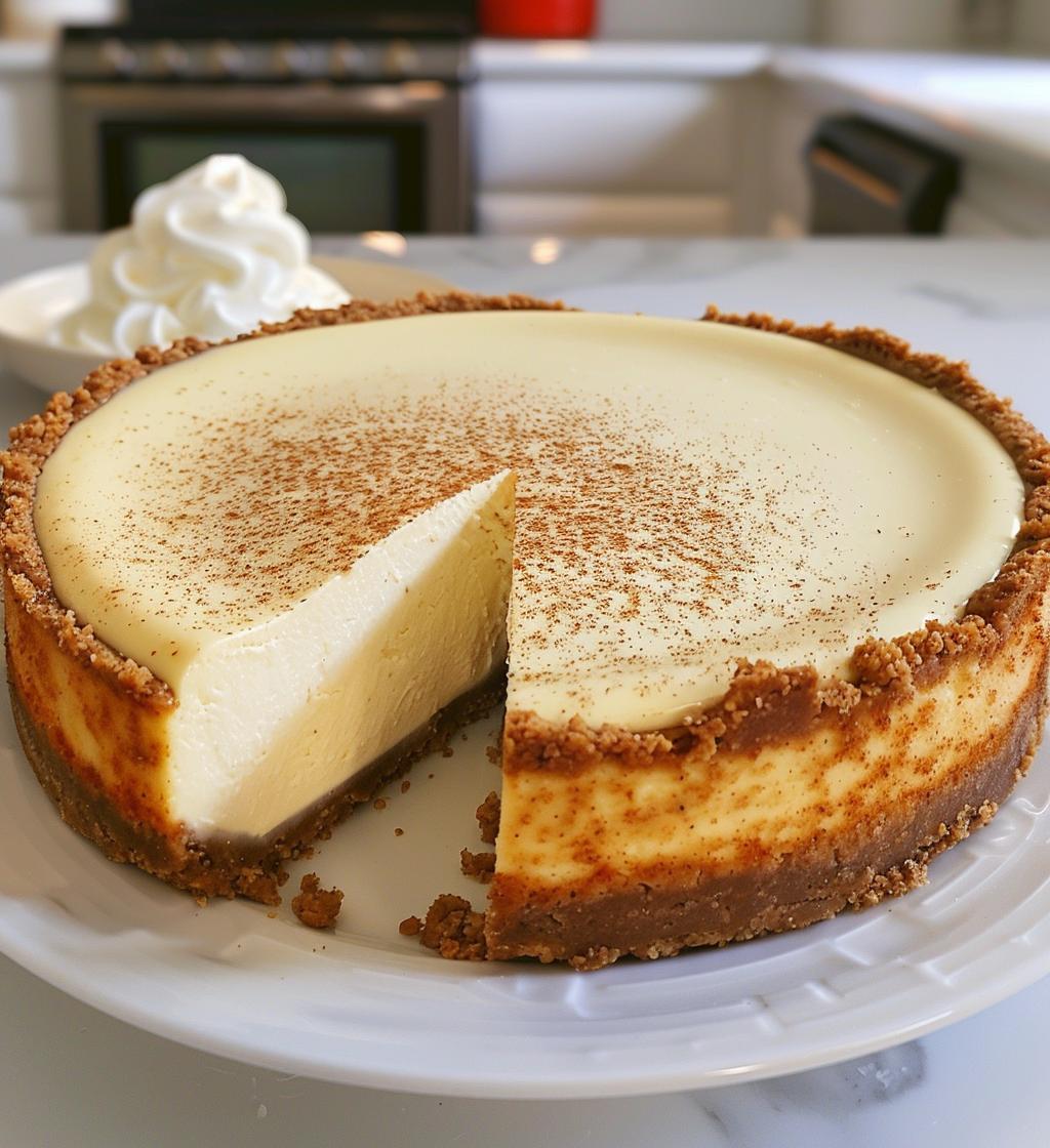 Eggnog cheesecake