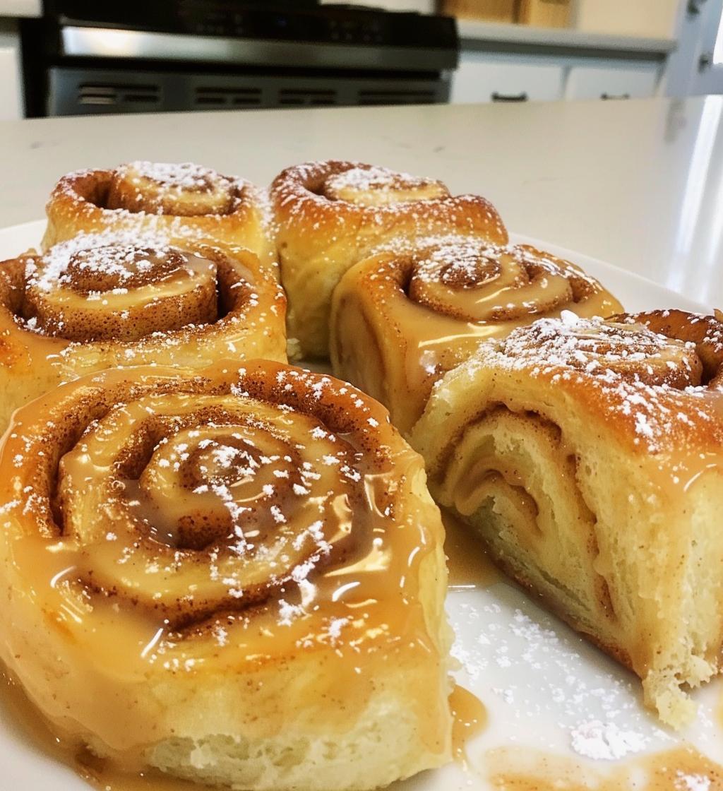 Eggnog cinnamon rolls