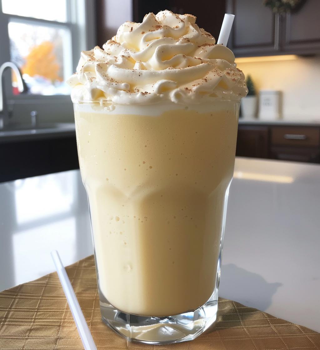 Eggnog milkshake - detail 1