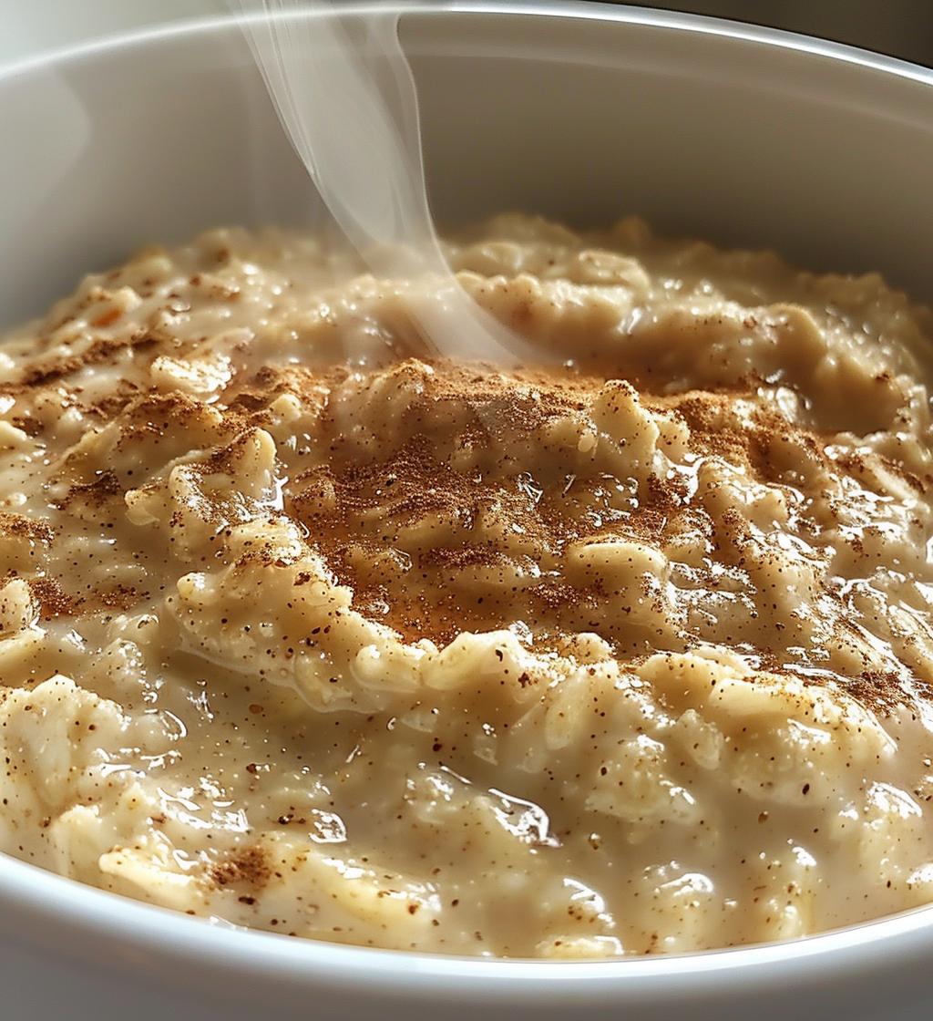 Eggnog oatmeal