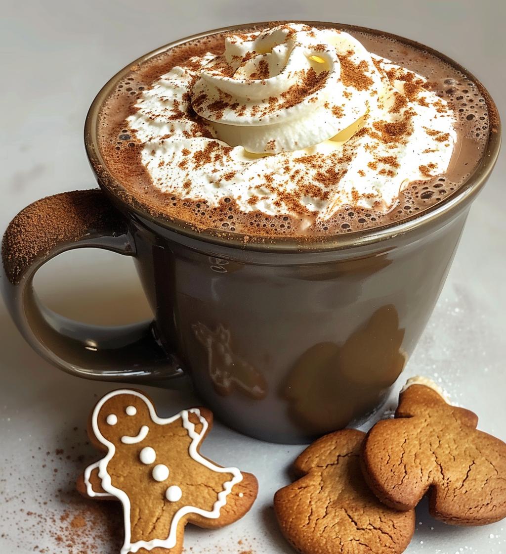 Gingerbread hot chocolate - detail 1