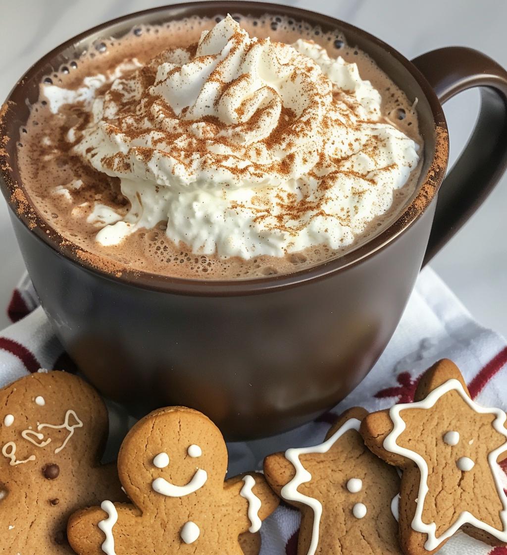 Gingerbread hot chocolate