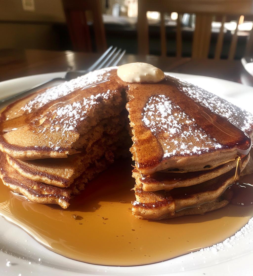 Gingerbread pancakes - detail 1