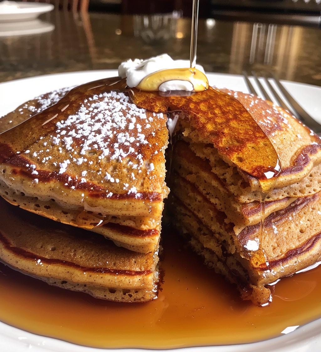 Gingerbread pancakes