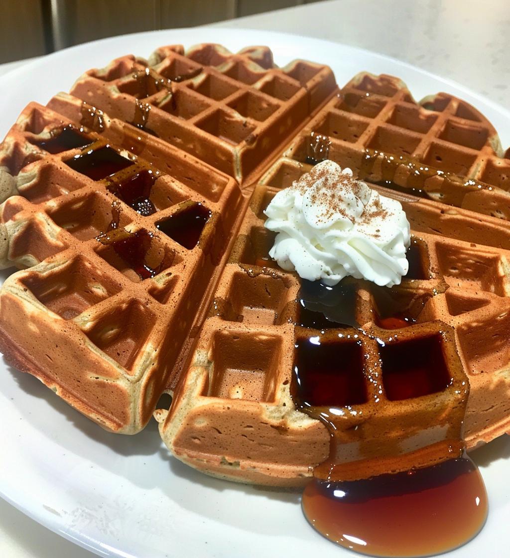 Gingerbread waffles - detail 1