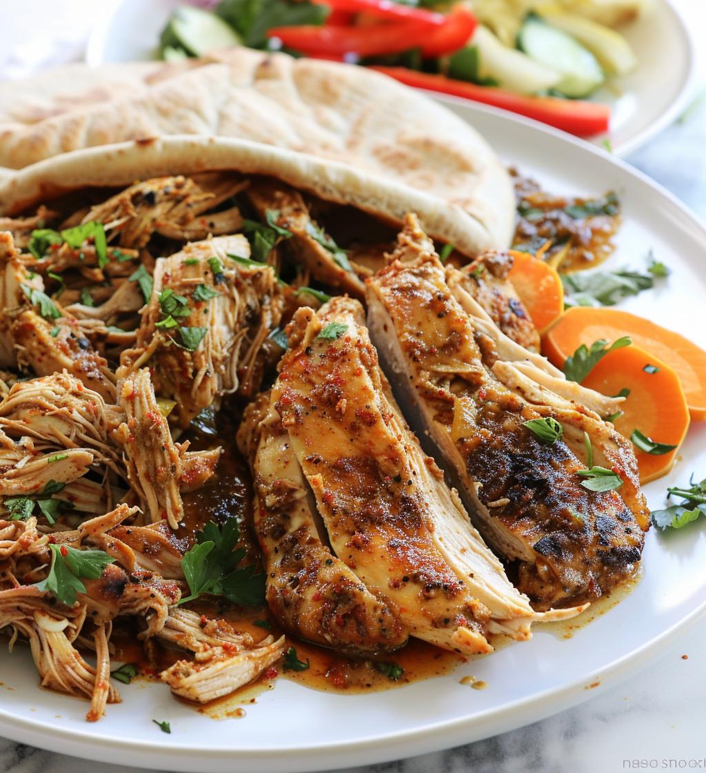 Hands-Off Slow Cooker Chicken Shawarma