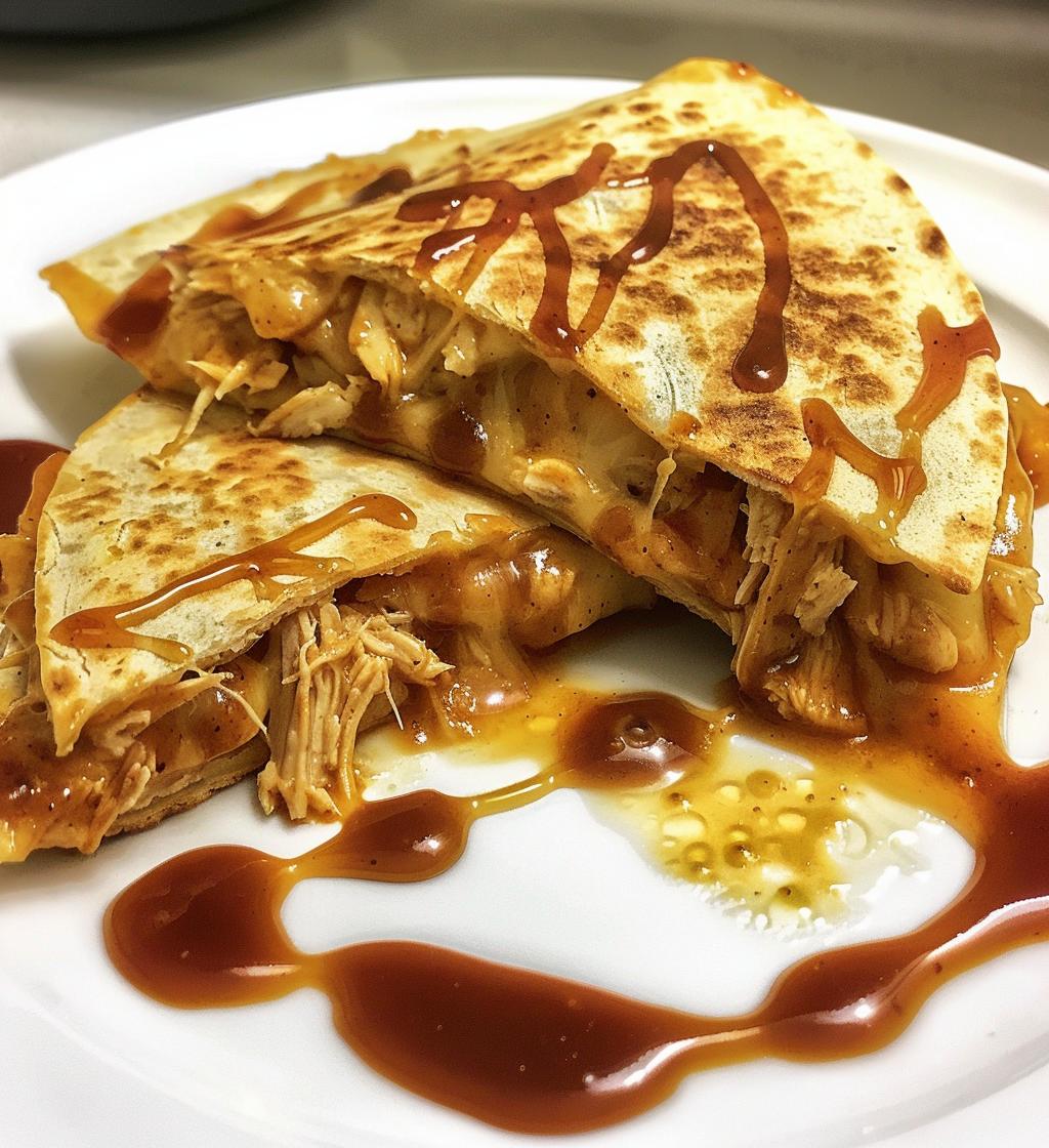 Hot Honey BBQ Chicken Quesadillas - detail 1