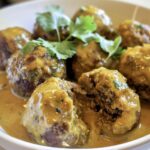 Jerk Meatballs In Coconut Curry Sauce