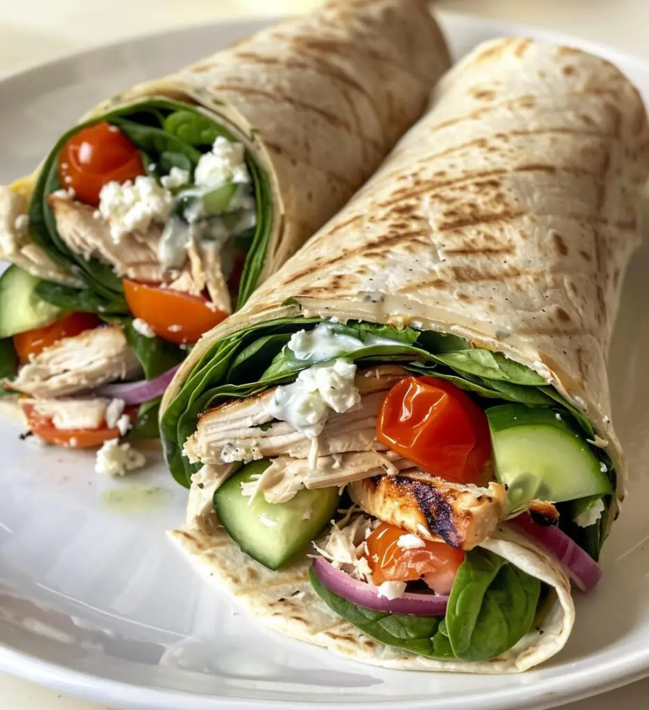 Mediterranean Chicken Wraps