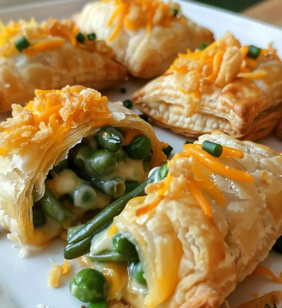 Mini Green Bean Casserole Bites
