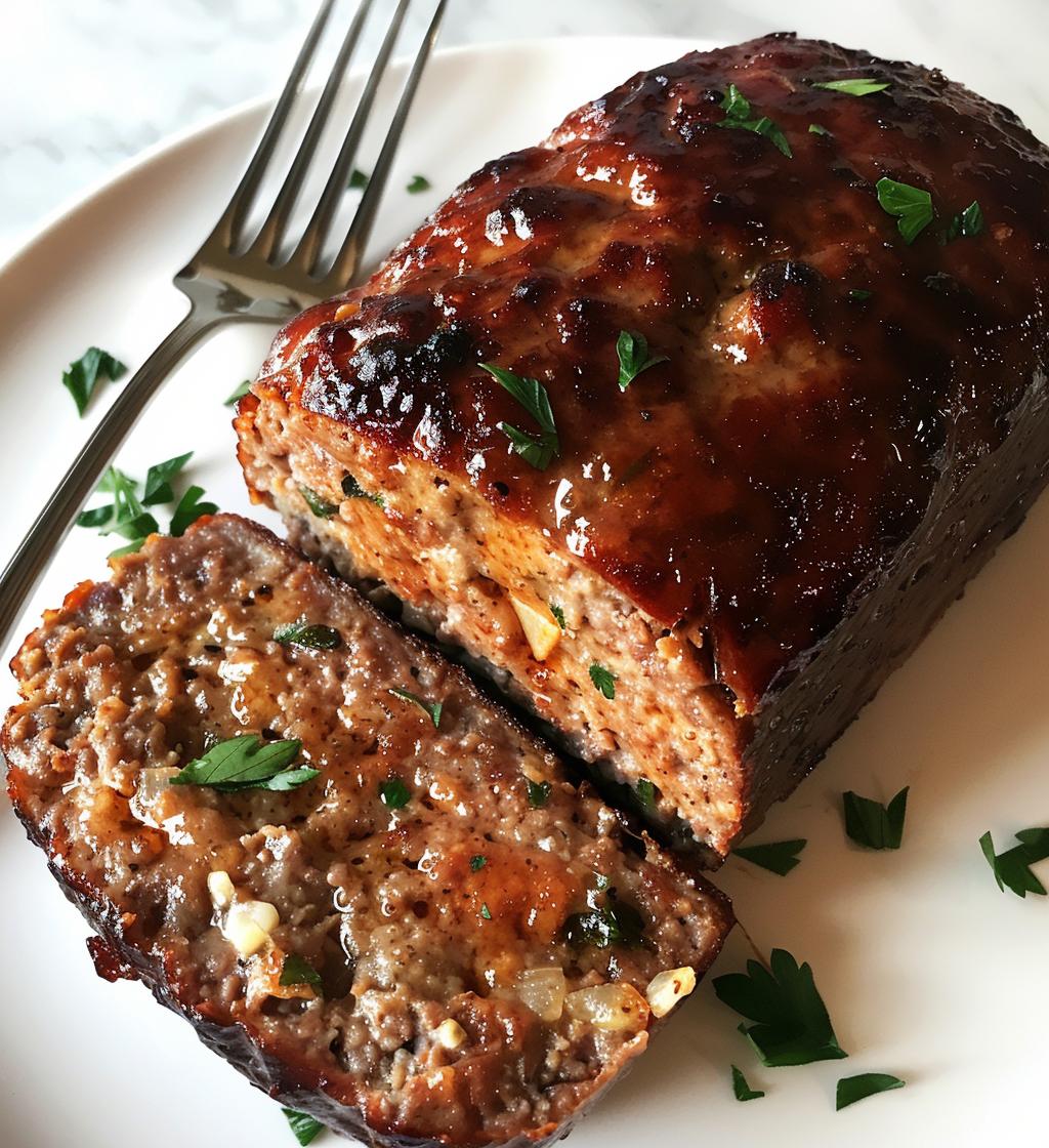 Mouthwatering Garlic Parmesan Meatloaf Recipe - detail 1