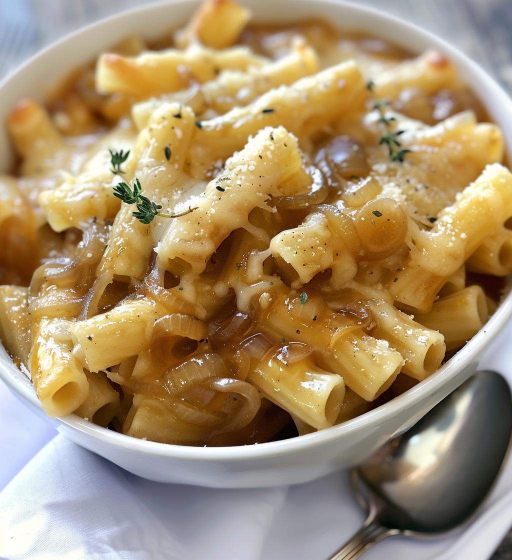 One Pot French Onion Pasta for Cozy Nights - detail 1