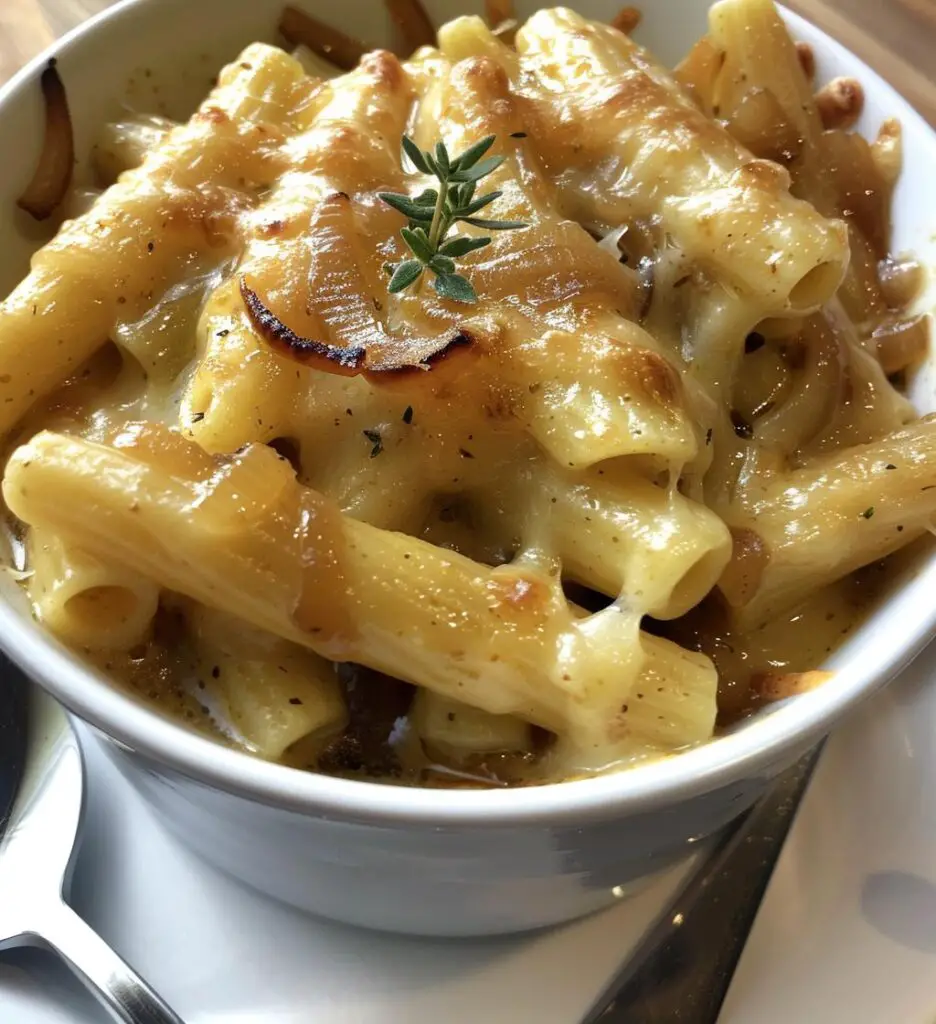 One Pot French Onion Pasta for Cozy Nights
