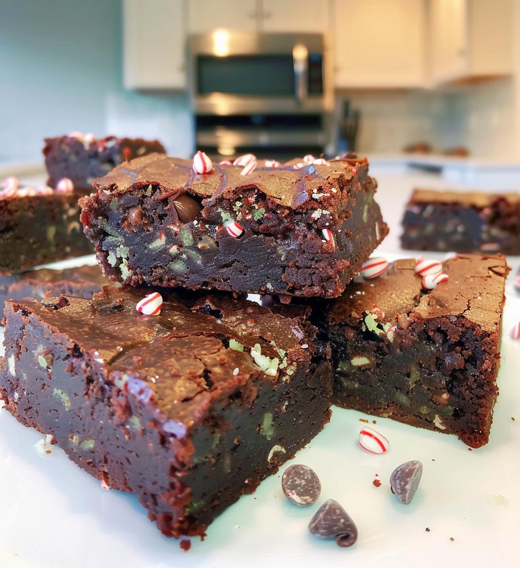 Peppermint brownies