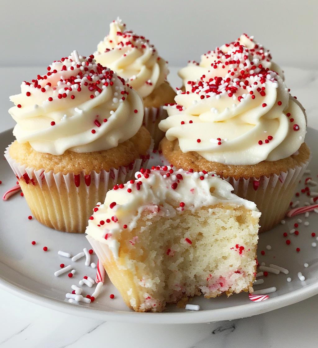 Peppermint cupcakes