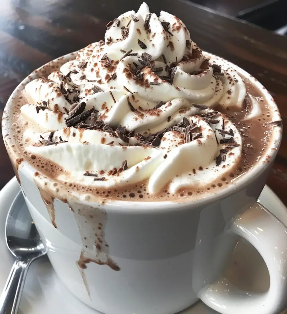 Peppermint hot chocolate