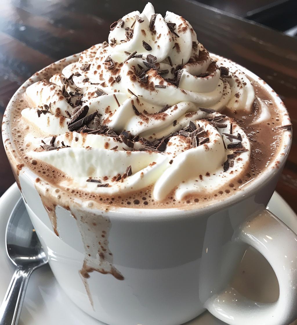 Peppermint hot chocolate