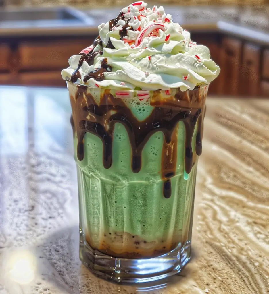 Peppermint milkshake