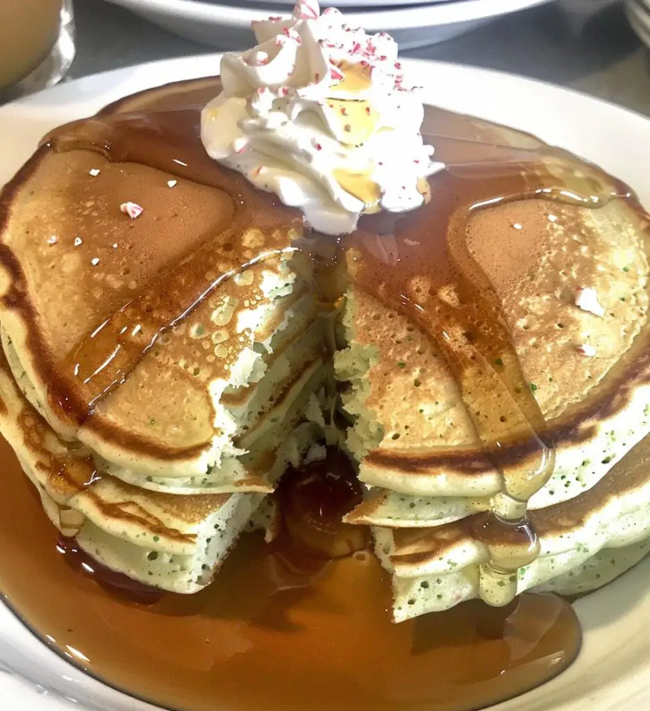 Peppermint pancakes
