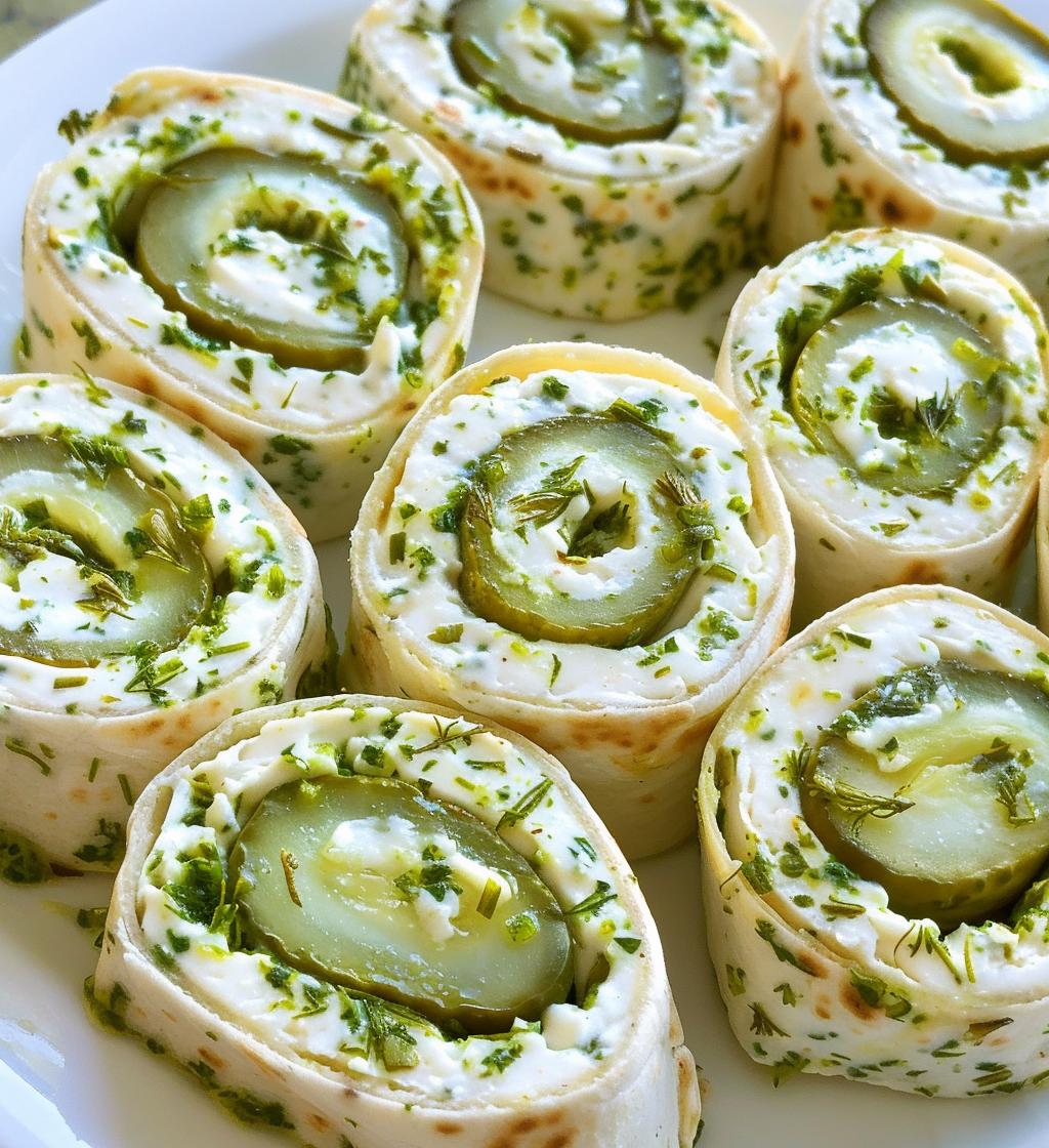 Pickle Dip Pinwheels - detail 1