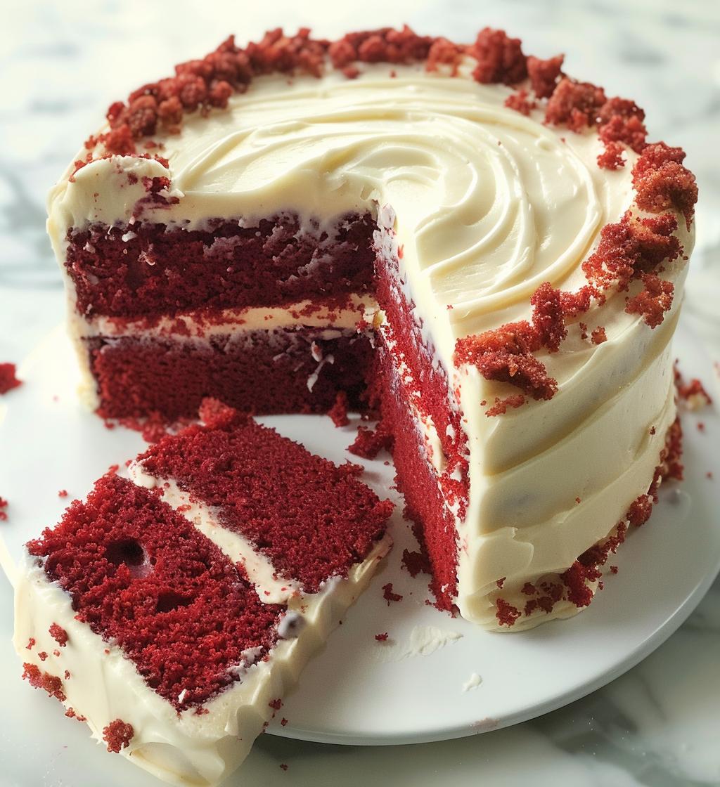 Red velvet cake - detail 1