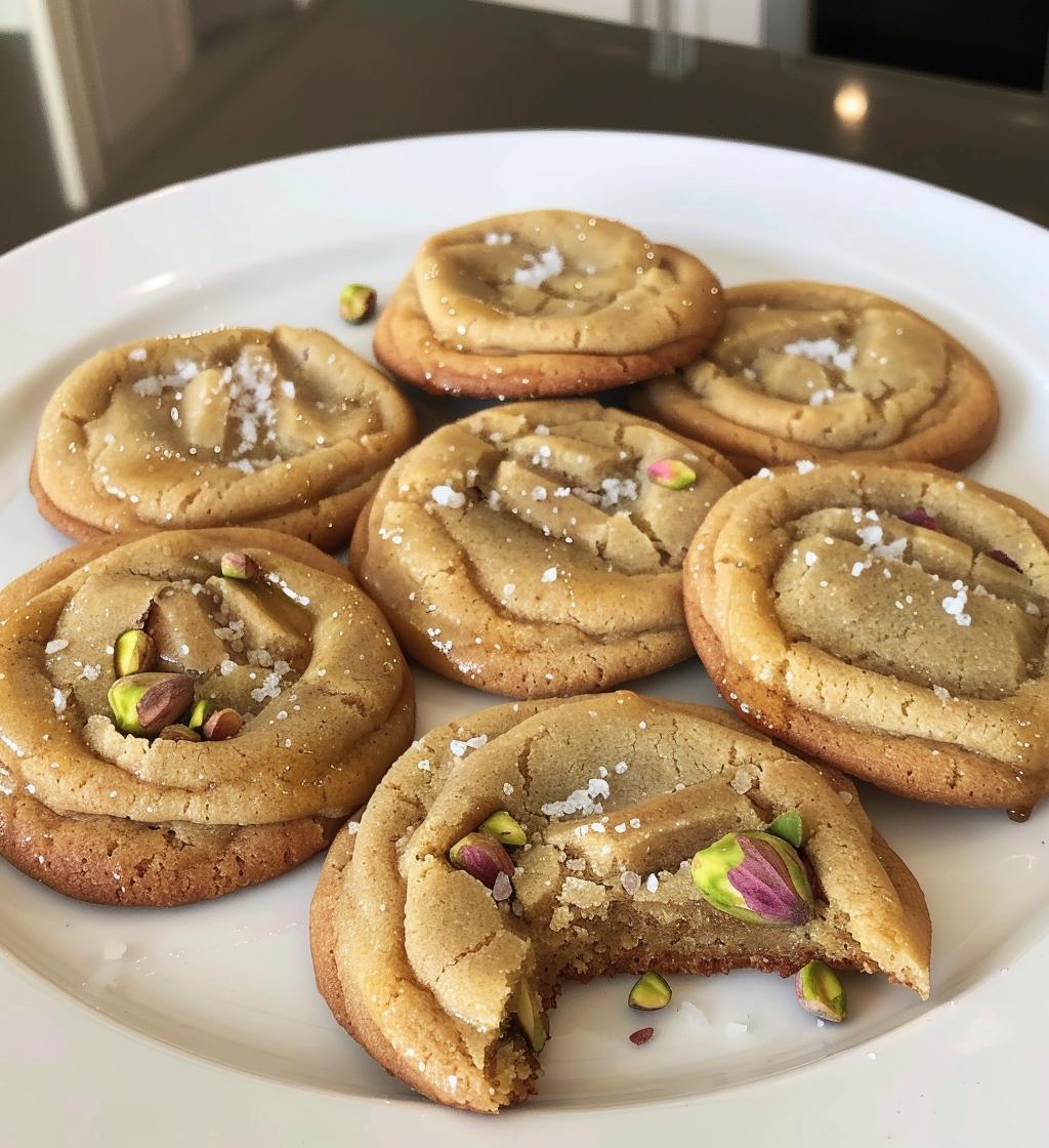 Salted Honey Pistachio Cookies