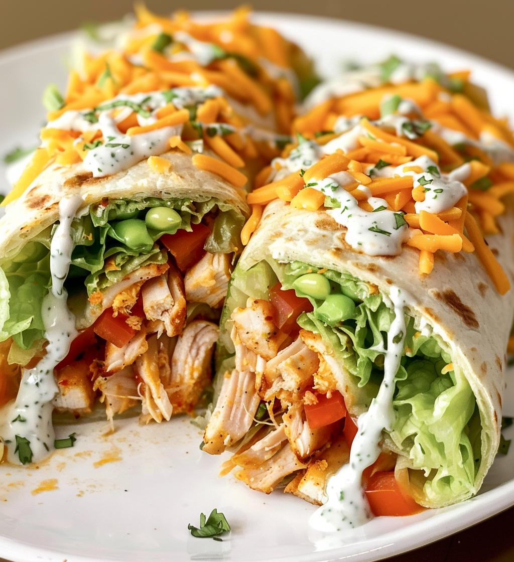 Southwest Chicken Wraps - detail 1