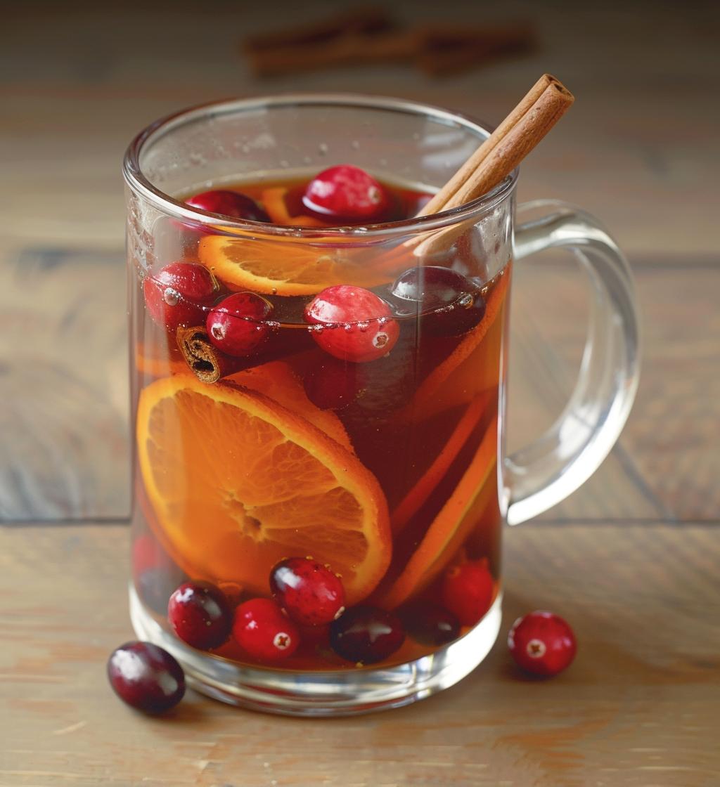 Spiced cranberry cider