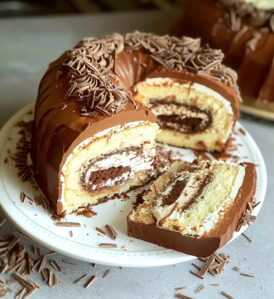 Yule log cake