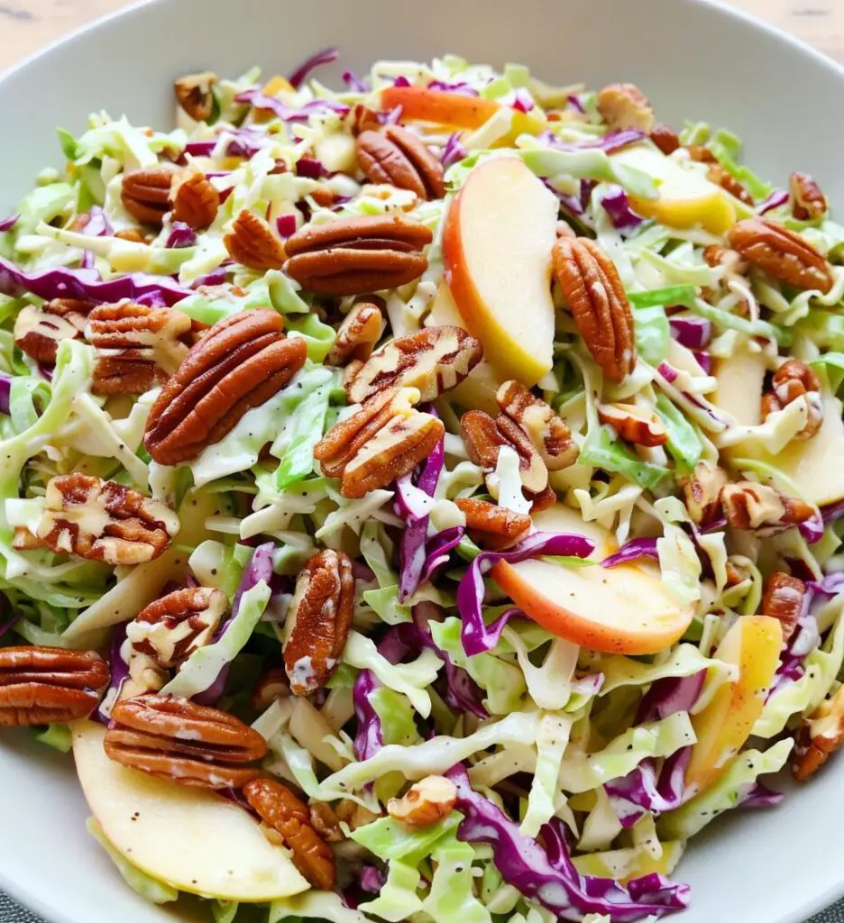 Apple Coleslaw with Pecans