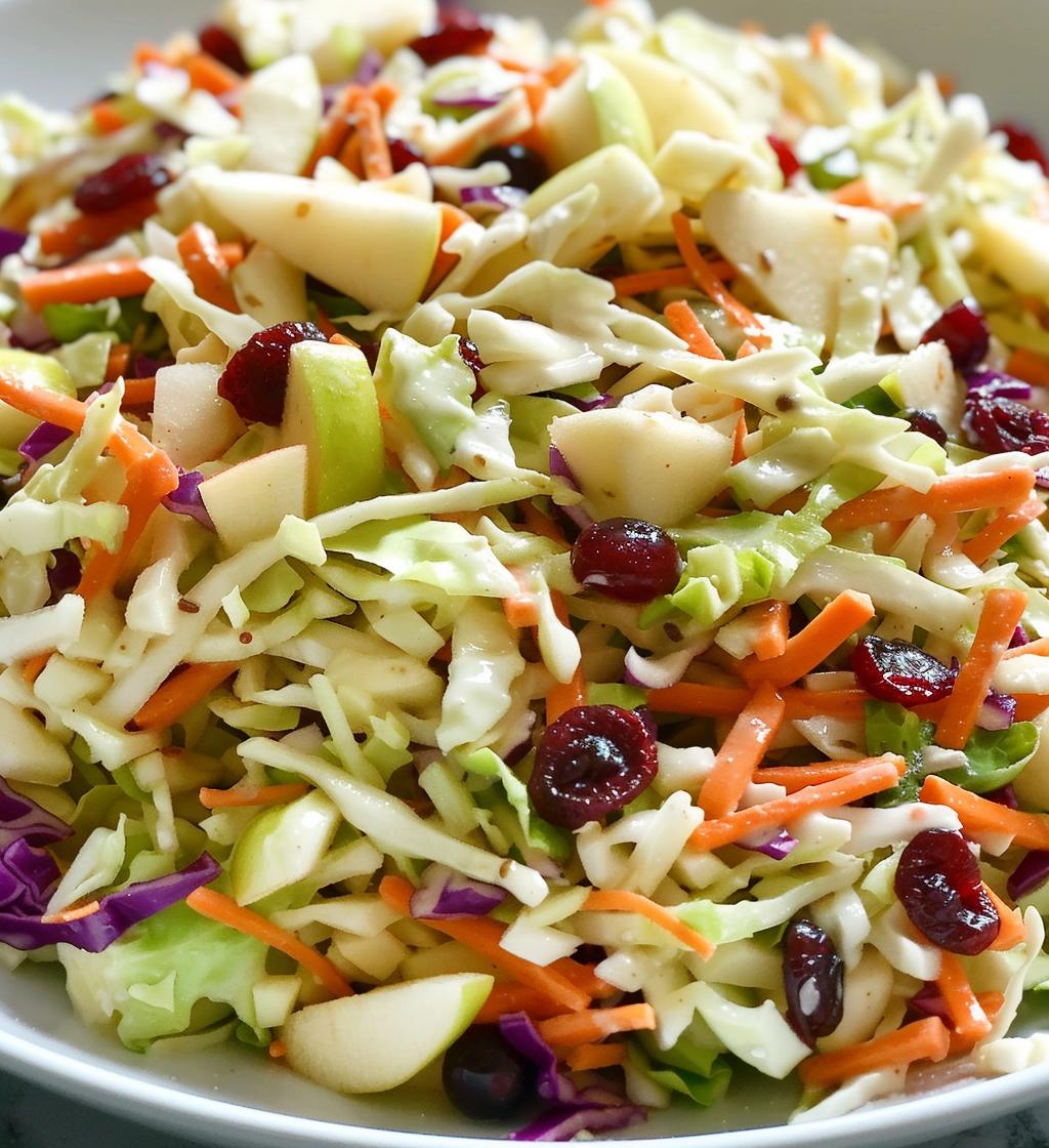 Apple Cranberry Coleslaw
