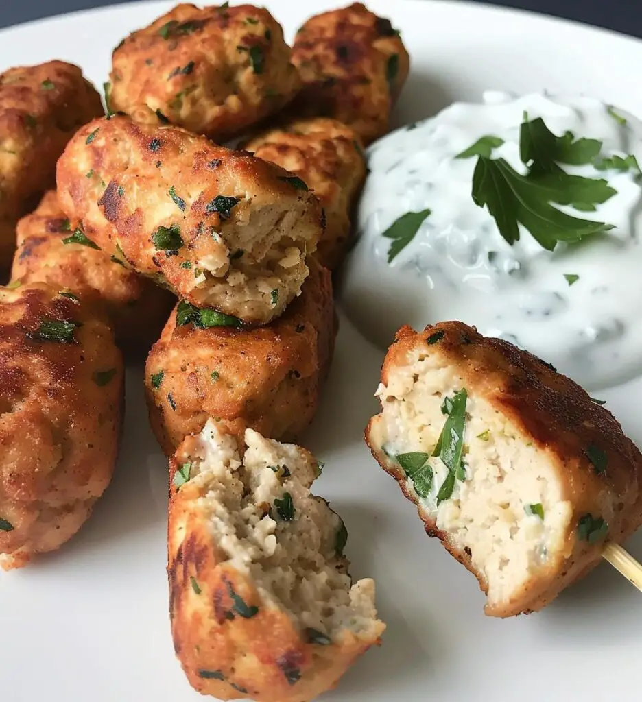 Chicken Kofta with Garlic Yogurt