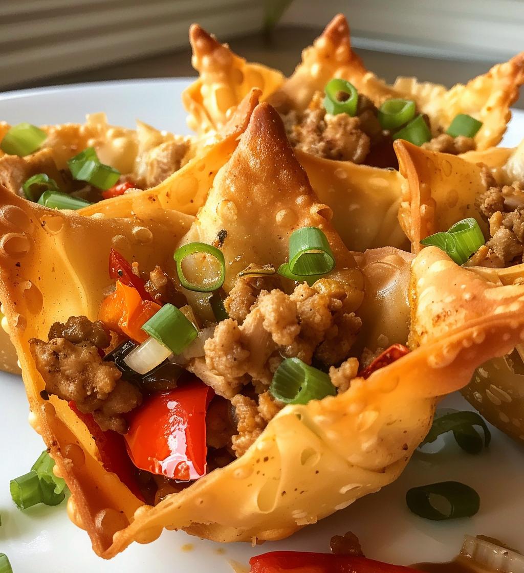 Chicken Wonton Cups