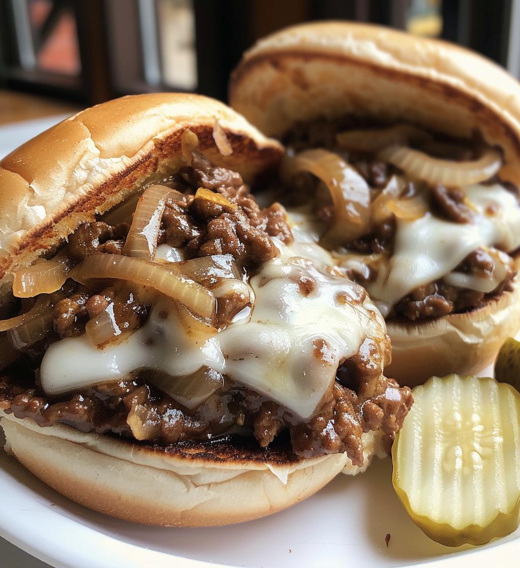French Onion Beef Sloppy Joes