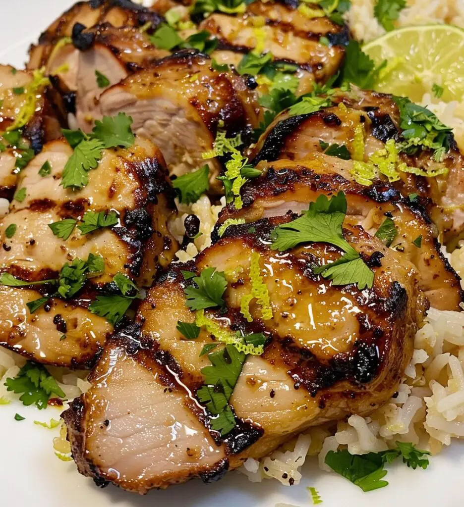 Ginger Lime Pork with Coconut Rice