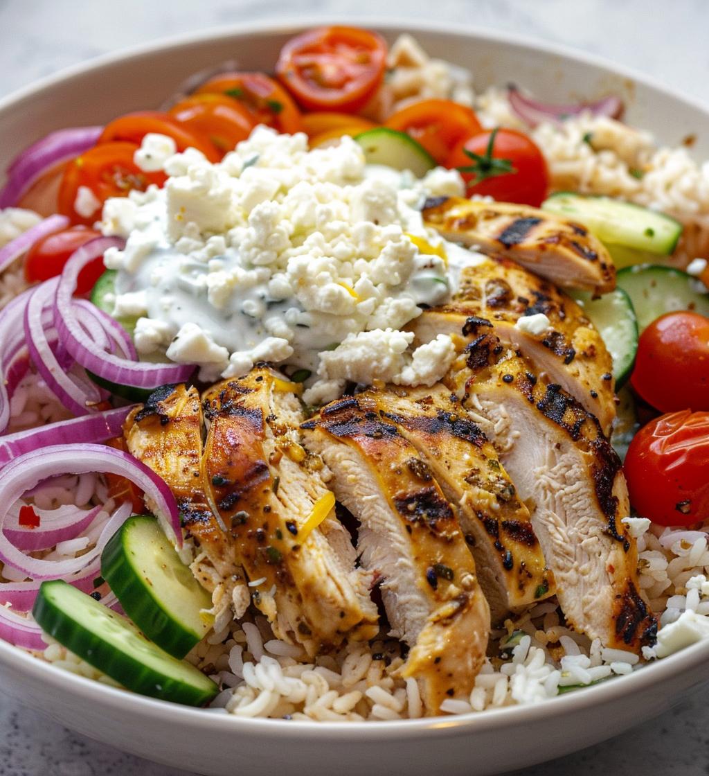 Greek Chicken Gyro Bowls - detail 1