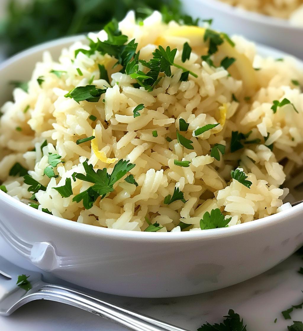 Greek Lemon Rice - detail 1