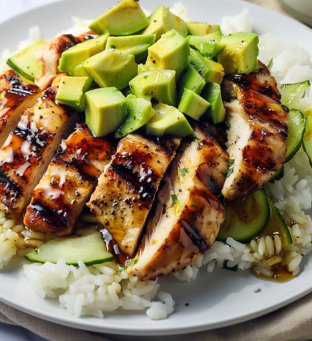Honey Lime Chicken Avocado Rice - detail 1