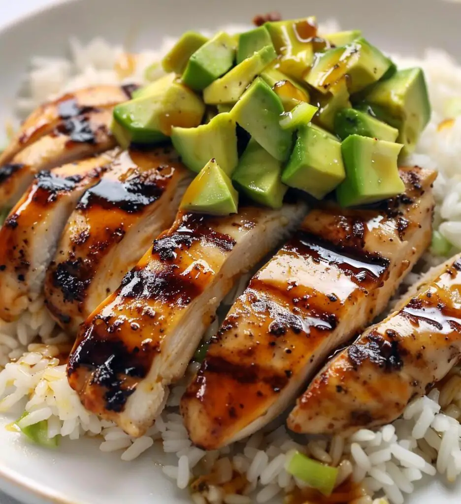 Honey Lime Chicken Avocado Rice