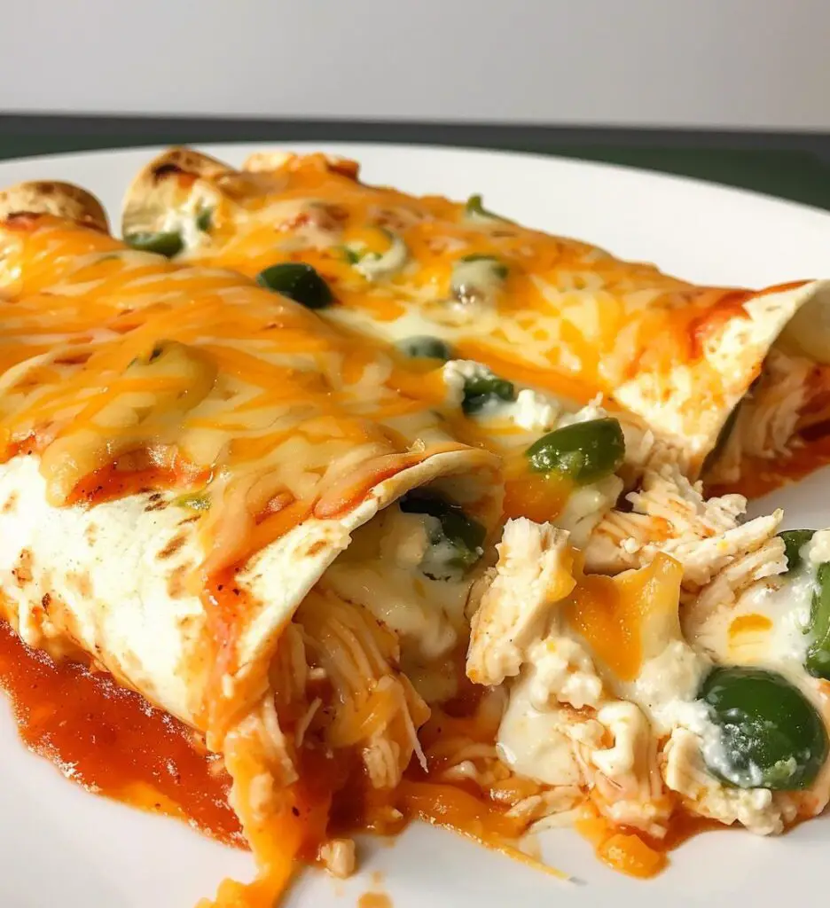 Jalapeño Popper Chicken Enchiladas