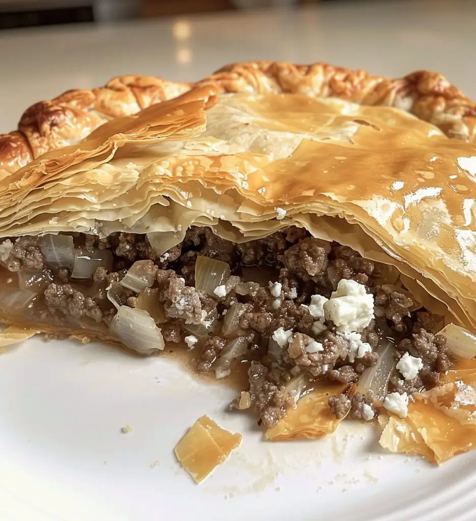 Kreatopita Greek Meat Pie