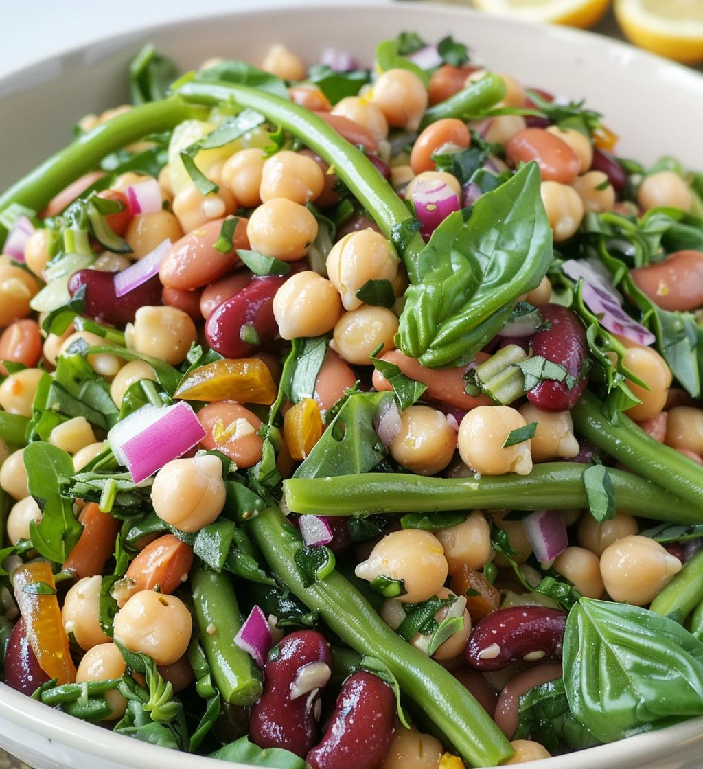 Lemon Basil Three Bean Salad - detail 1