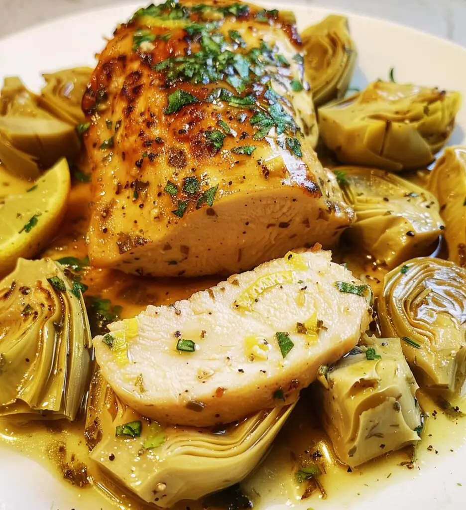 Mediterranean Lemon Chicken with Artichokes