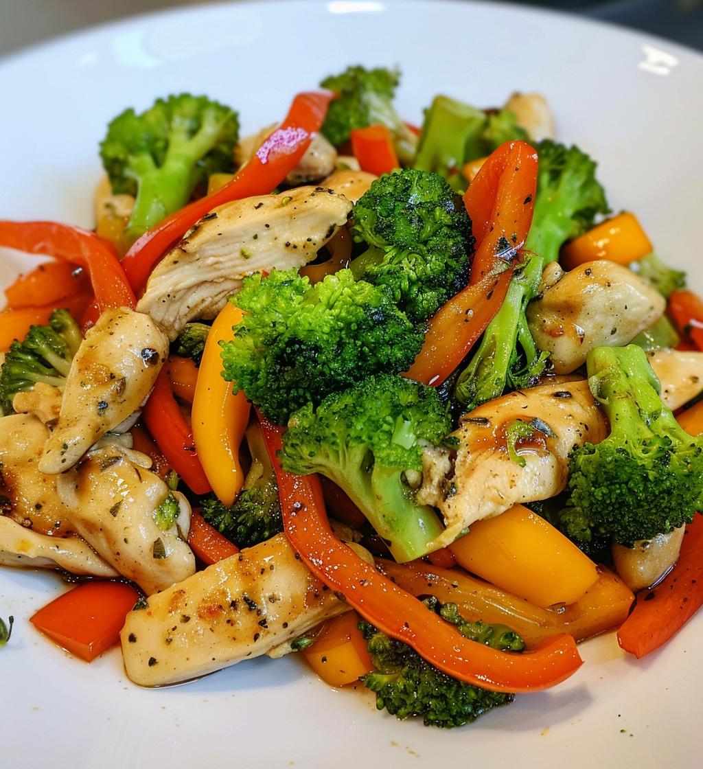 Pepper Chicken Veggie Stir Fry - detail 1