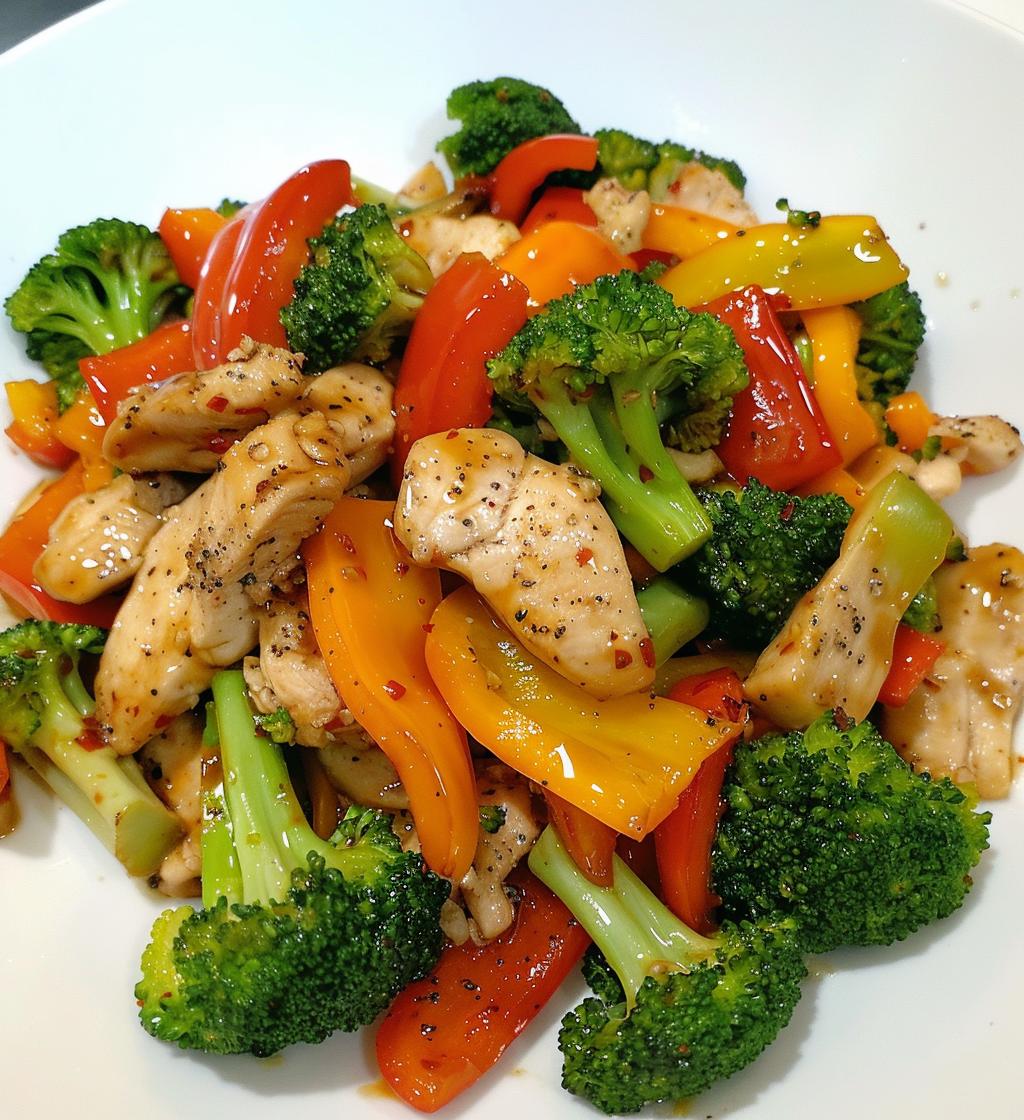 Pepper Chicken Veggie Stir Fry