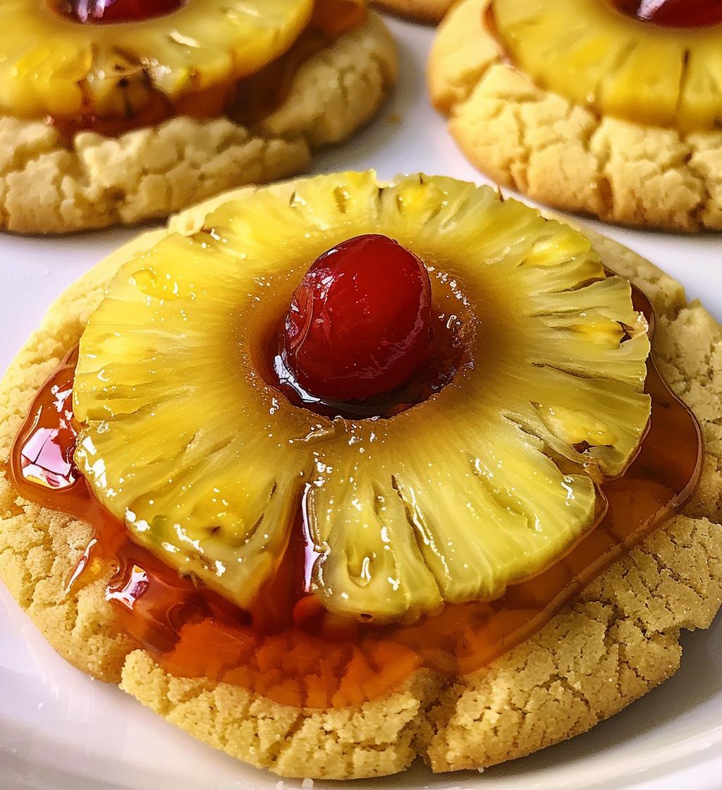 Pineapple Upside Down Sugar Cookies - detail 1