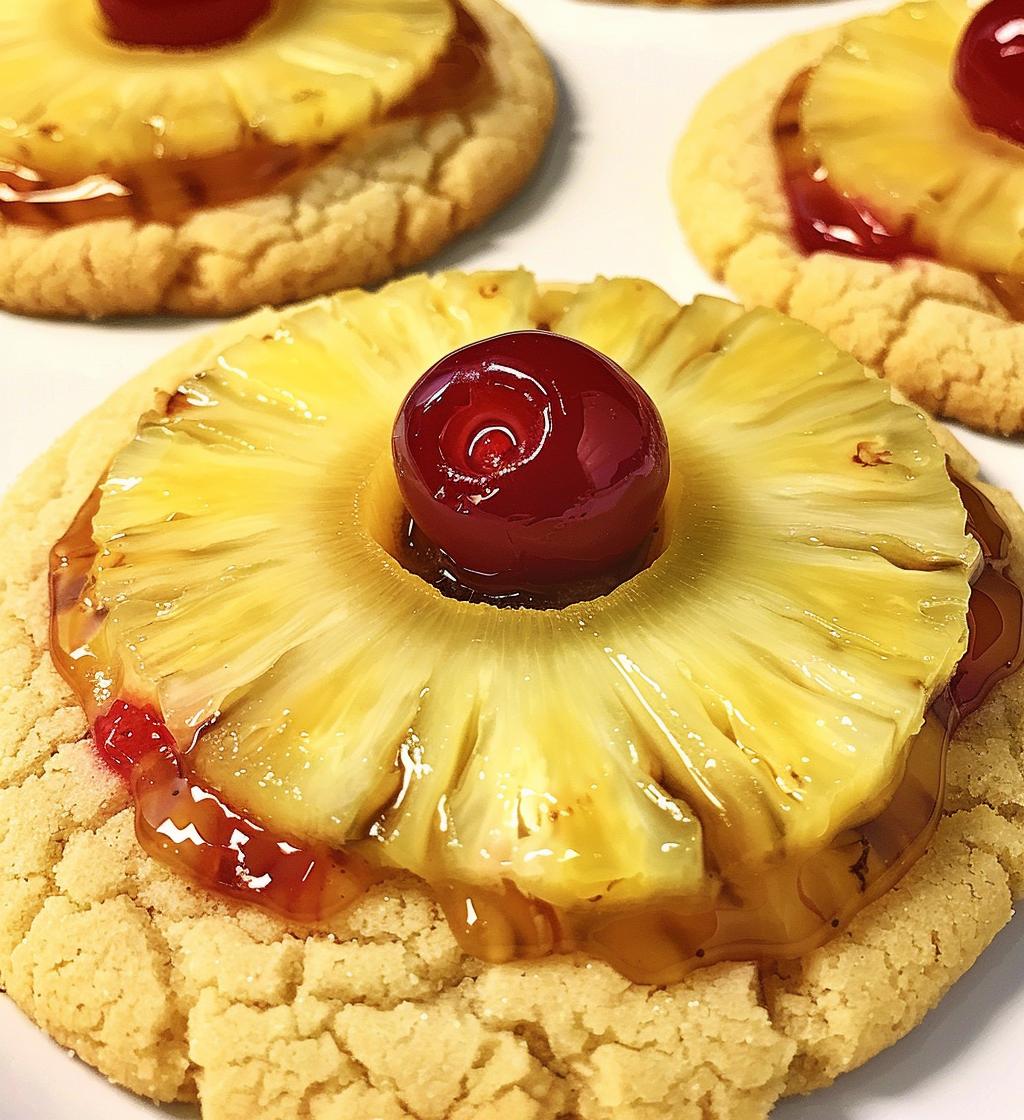 Pineapple Upside Down Sugar Cookies