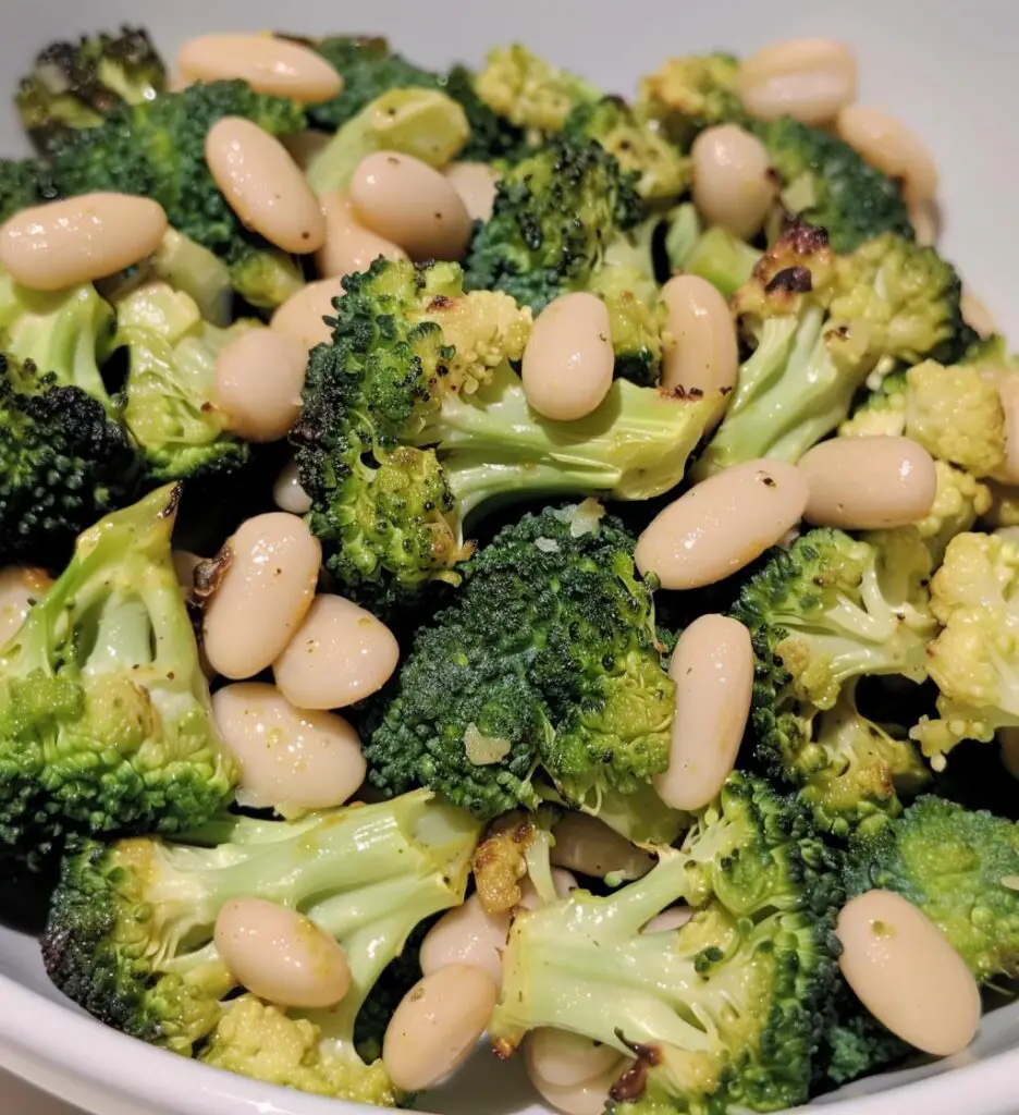 Roasted Broccoli and White Beans